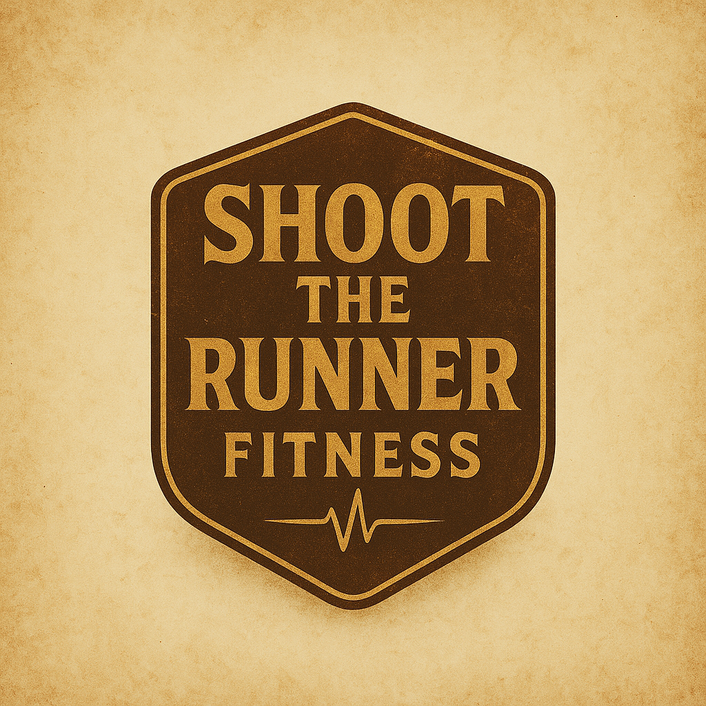 Shoot the Runner Fitness shield logo
